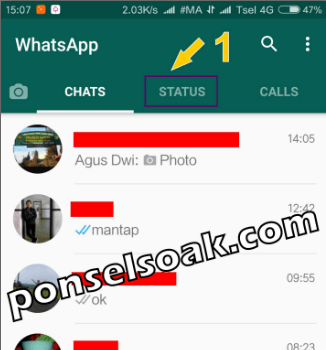 Cara Membuat Status Tulisan di Whatsapp 1