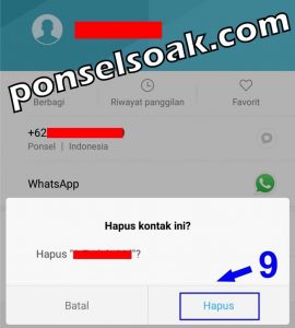 Cara Menghapus Kontak di Whatsapp 9