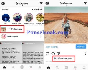 Cara share url membuat link Instagram 2