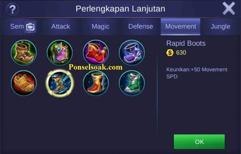 Build Item Gear Eudora Mobile Legends Tersakit + Savage