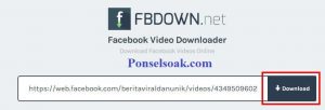Download Video Facebook Melalui Fbdown.net 2