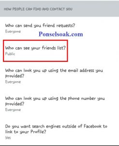 Menyembunyikan Daftar Teman Di FB Melalui Android 8