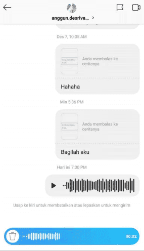 Cara Mengirim Voice Note di Instagram 1