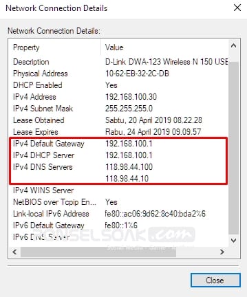 Cek IP Address dari Laptop dan Komputer dan PC