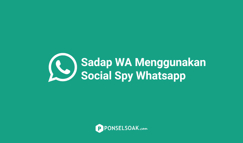 Cara Menyadap WhatsApp Menggunakan Social Spy Whatsapp