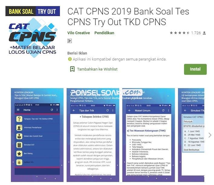 Cat CPNS 2019 Bank Soal Tes CPNS Try Out TKD CPNS Online