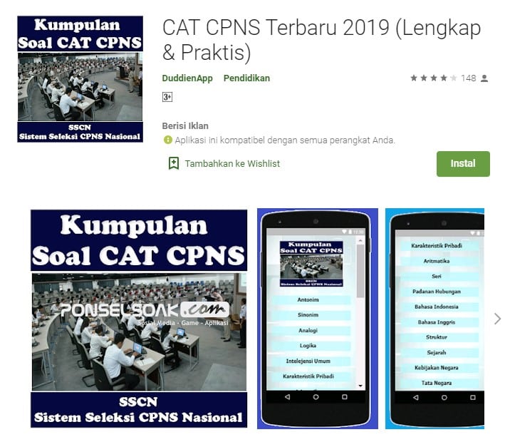 Cat CPNS Terbaru 2019 Lengkap Praktis Offline