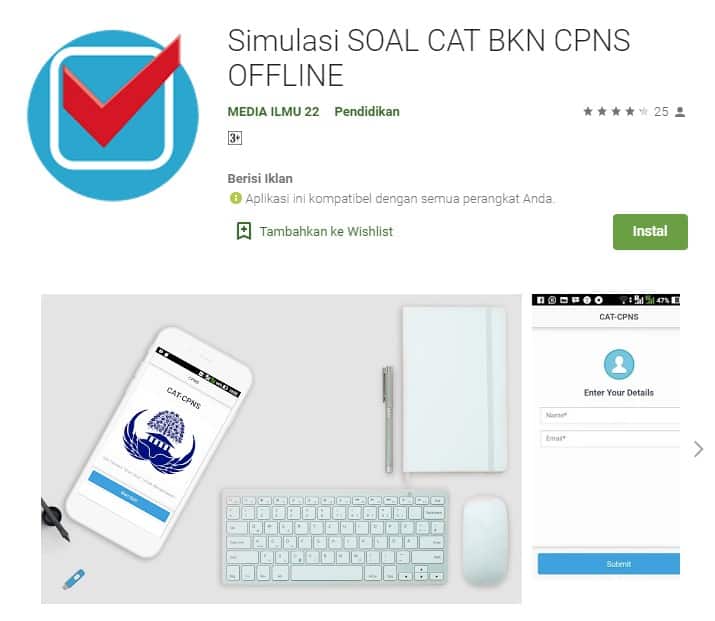 Download Aplikasi Cat  CPNS Gratis untuk PC Android dan 